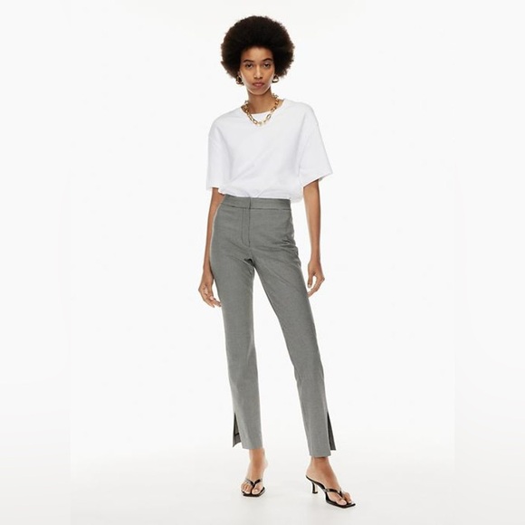 Aritzia Pants - NWT Aritzia Babaton Black White Houndstooth Numero Skinny Pants 14 L XL